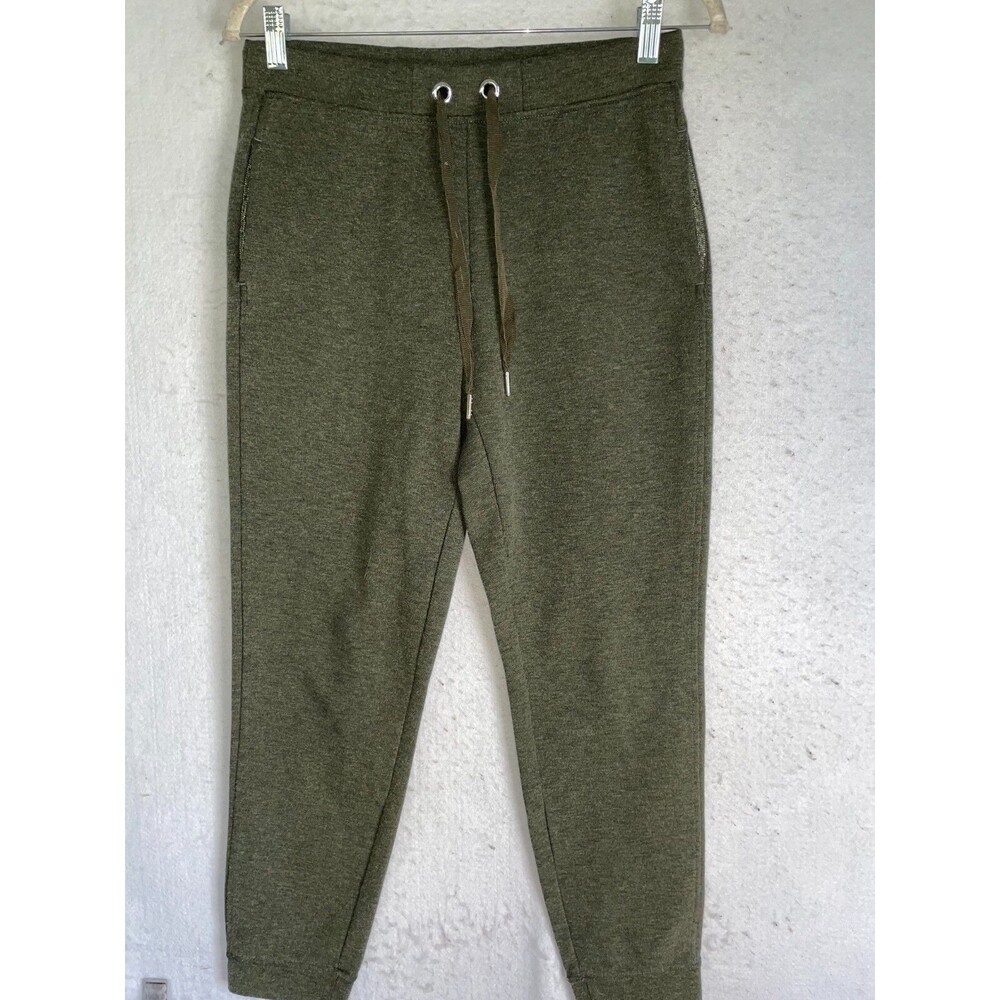 VICTORIA SECRET Sport Sweatpants Joggers XS pants fleece Military Green Pocket